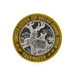 .999 Silver Edgewater Hotel & Casino Laughlin, NV $10 Casino Token Limited Editi