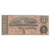 Image 1 : 1864 $5 The Confederate States of America Note Reverse Poem