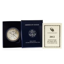 2012-W West Point Burnished American Silver Eagle Coin