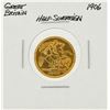 Image 1 : 1906 Great Britain 1/2 Sovereign Gold Coin