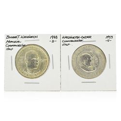 1948-D Booker T. Washington Memorial & 1953-S Washington-Carver Half Dollar Coin