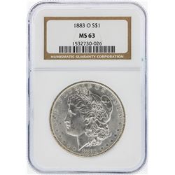 1883-O $1 Morgan Silver Dollar NGC Graded MS63
