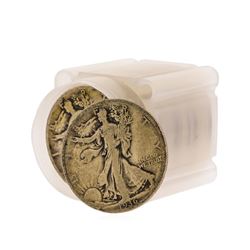 (20) Assorted 1916-1946 Circulated Silver Walking Liberty Half Dollar Coins