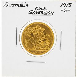 1915-S Australia Gold Sovereign Coin