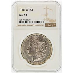 1883-O $1 Morgan Silver Dollar NGC Graded MS63