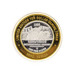 .999 Silver Reno/Tahoe International Airport $10 Casino Gaming Token Limited Edi