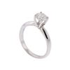Image 3 : 14KT White Gold 0.91ct Round Solitaire Diamond Engagement Ring