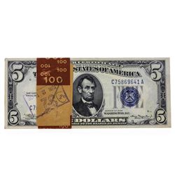 (20) Consecutive Serial 1934A $5 Silver Certificate Notes