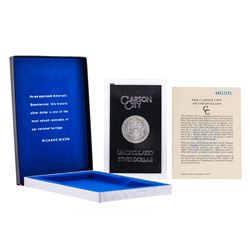 1884-CC $1 Morgan Silver Dollar Coin GSA Holder w/Box and COA