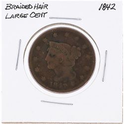 1842 Braided Hair Large Cent Coin