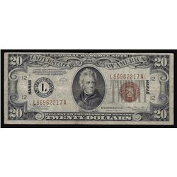 1934A $20 Hawaii Federal Reserve Note