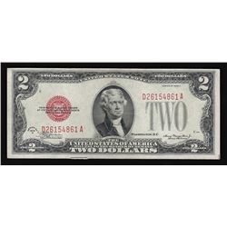 1928-D $2 Red Seal Legal Tender Bank Note