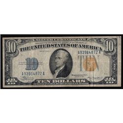 1934-A $10 North Africa Silver Certificate Note
