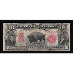 1901 $10 Bison Legal Tender U.S. Currency Note