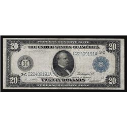 1914 $20 Large Size Federal Reserve Note