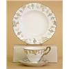 Image 1 : THIRTY-SIX PIECE ROYAL CROWN DERBY PORCELAIN PART DESSERT SERVICE, English. In the "Vine" patte...