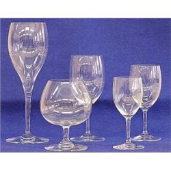 ONE HUNDRED, NINETEEN PIECE BACCARAT CRYSTAL PART STEMWARE SET, French. Acid stamped. In the "S...