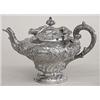 Image 1 : VICTORIAN STERLING SILVER TEA POT, Scottish. Edinburgh. Probably 1851. Maker: W.C.S. Embossed w...