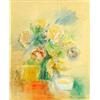Image 1 : JEAN DUFY (French. 1888-1964), "Bouquet De Fleurs un Interieur". Signed Jean Dufy l/r., Water...