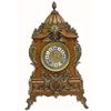 Image 1 : BAROQUE STYLE BRASS MOUNTED WALNUT MANTEL CLOCK, Probably Austrian. Circa 1900. Movement stampe...