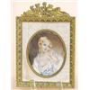 Image 1 : CONTINENTAL PORTRAIT PAINTING ON IVORY, European. Circa 1900. Signed Labiane. Of a partially se...