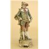 Image 1 : ROYAL DUX PORCELAIN FIGURE OF A CAVLIER, Bohemian. 20th Century. Dressed as an 18th Century Fre...