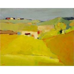 ZDENEK GRANT (20th Century), "Landscape". Signed Grant l/l., Oil on Canvas. Measuring 24" by...