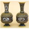 Image 1 : PAIR OF METTLACH ETCHED POTTERY VASES, German. Dated 1911. Shape No. 1591. Impressed factory ma...
