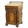 Image 1 : VERY FINE GEORGE IV ROSEWOOD DAVENPORT DESK, English. Circa 1830. With a three-quarter gallery...