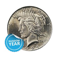 CommonDate$1PeaceSilverDollarAU/UNC