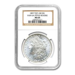1897$1MorganSilverDollarTop100VAM6APittedRevUNCDetails-ImproperlyCleaned