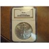 Image 1 : 1993 AMERICAN SILVER EAGLE NGC MS69