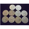 Image 2 : 10 ASSORTED BARBER DIMES
