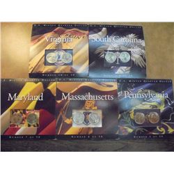 5 ASSORTED 50 STATE QUARTER P & D UNC SETS