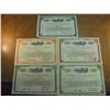 Image 1 : 5 ASSORTED BALTIMORE AND OHIO STOCK CERTIFICATES