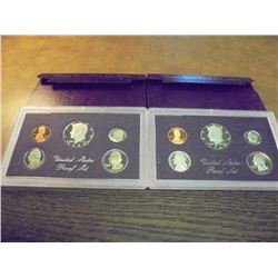 1985 & 1986 US PROOF SETS (WITH BOXES)