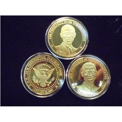 3-2009 BARACK OBAMA INAUGURATION TOKENS (PF)