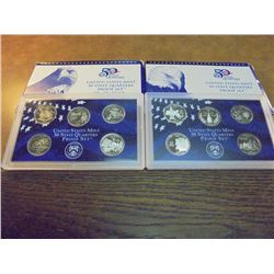 2000 & 2002 US 50 STATE QUARTERS PROOF SETS