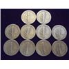 Image 2 : 10 ASSORTED 1940'S MERCURY DIMES