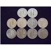 Image 2 : 10 ASSORTED 1940'S MERCURY DIMES