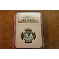2004-S SILVER WISCONSIN QUARTER NGC PF69 ULTRA CAM