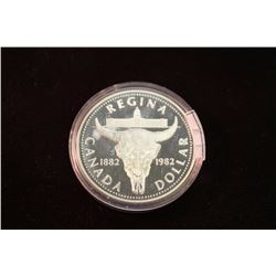 1982 CANADA REGINA SILVER DOLLAR PROOF