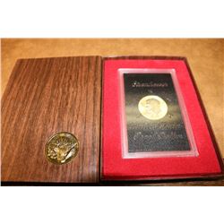 1973-S  IKE SILVER DOLLAR PROOF (BROWN PACK)