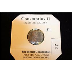 337-361 A.D. CONSTANTIUS II ANCIENT COIN (FINE)