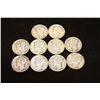 Image 1 : 10 ASSORTED 1940-S MERCURY DIMES