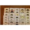 Image 2 : 50 ASSORTED FOREIGN COINS ALL FLIPPED & LABELED