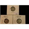 Image 1 : 1940,41 & 44 MERCURY DIMES