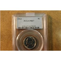 1964 JEFFERSON NICKEL PCGS PR69