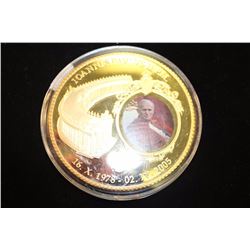 2 3/4" GOLD COLORED PROOF ROUND AS SHOWN