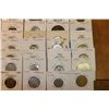 Image 4 : 50 ASSORTED FOREIGN COINS ALL FLIPPED & LABELED